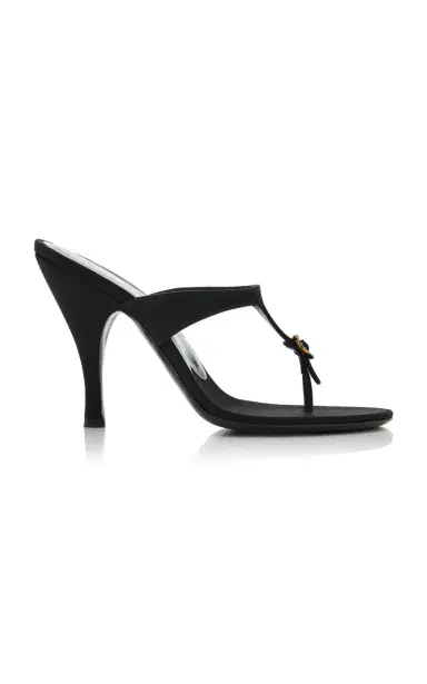 Herbert Levine Kiss and Tell Satin Sandals | Thumbnail 1