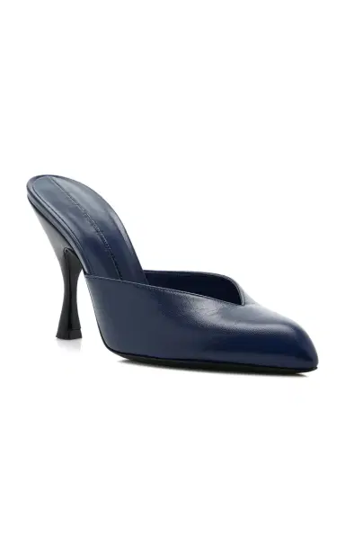 Herbert Levine Sitting Pretty Leather Mules | Thumbnail 4