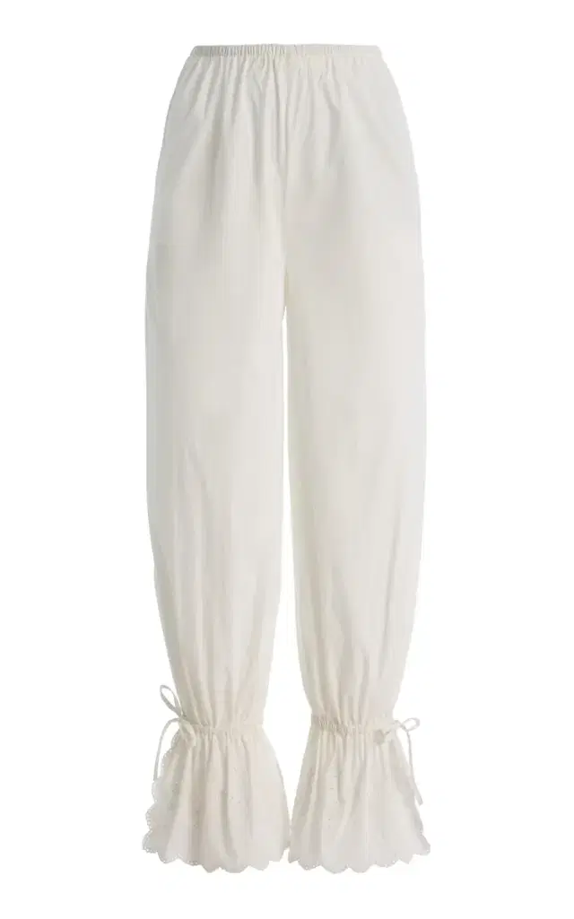 Posse Exclusive Lois Broderie Anglaise Cotton Balloon Pants