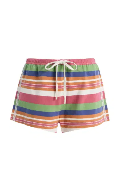 Posse Exclusive Polly Striped Cotton Shorts | Thumbnail 1