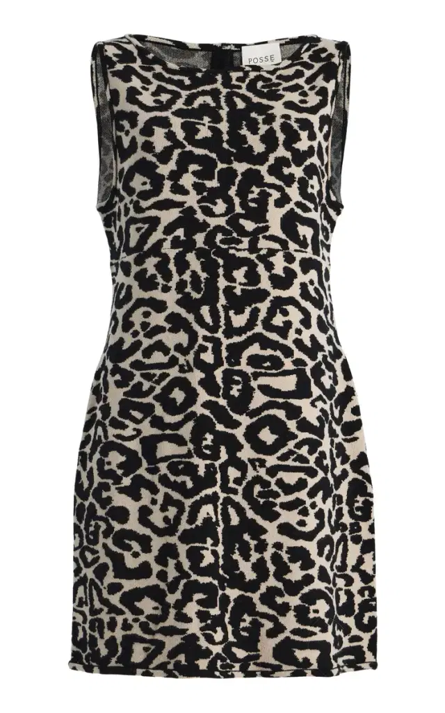 Posse Exclusive Lexi Leopard Knit Mini Dress