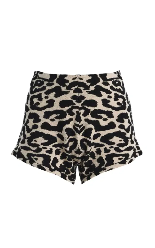 Posse Exclusive Lexi Leopard Knit Shorts