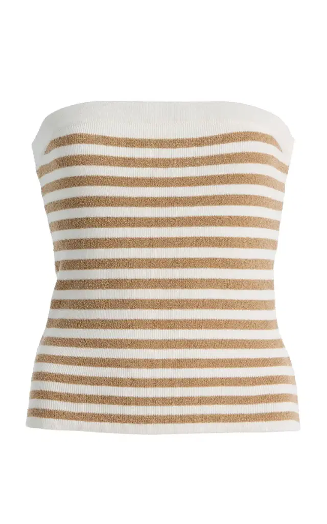 Posse Exclusive Ari Strapless Striped Knit Top