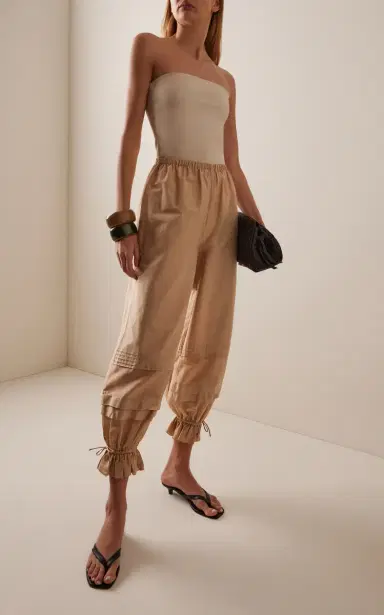 Posse Exclusive Pearl Cotton-Silk Balloon Pants | Thumbnail 2 Posse Exclusive Pearl Cotton-Silk Balloon Pants | Thumbnail 2
