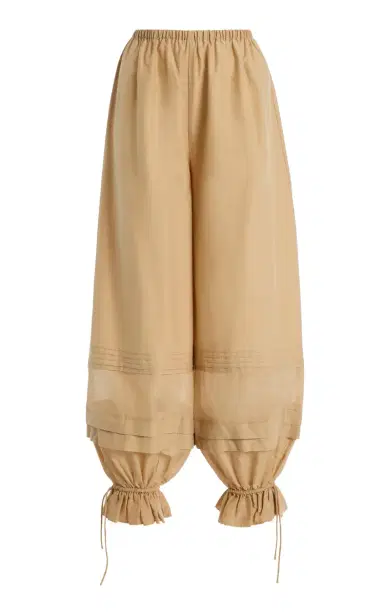 Posse Exclusive Pearl Cotton-Silk Balloon Pants | Thumbnail 7 Posse Exclusive Pearl Cotton-Silk Balloon Pants | Thumbnail 7