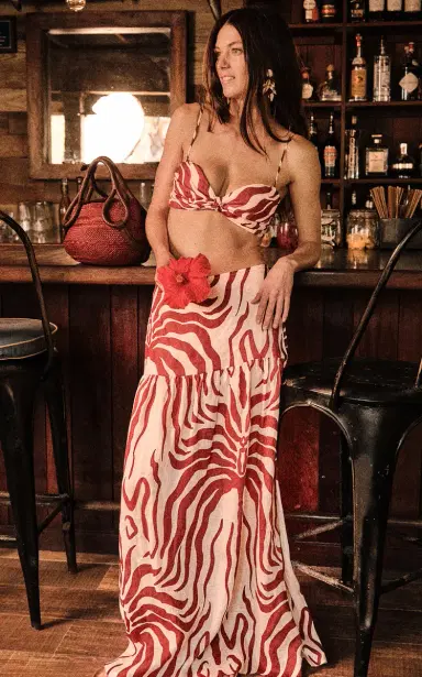 Johanna Ortiz Bohemia Printed Linen Maxi Skirt | Thumbnail 3