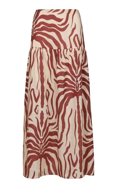 Johanna Ortiz Bohemia Printed Linen Maxi Skirt | Thumbnail 1