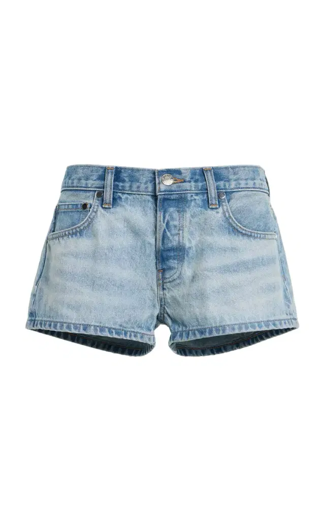 EB Denim Portman Low-Rise Denim Shorts