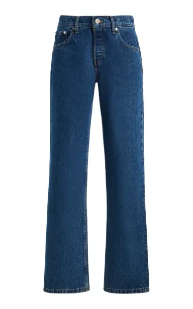EB Denim Ariel Rigid Mid-Rise Wedgie Straight-Leg Jeans | Thumbnail 1