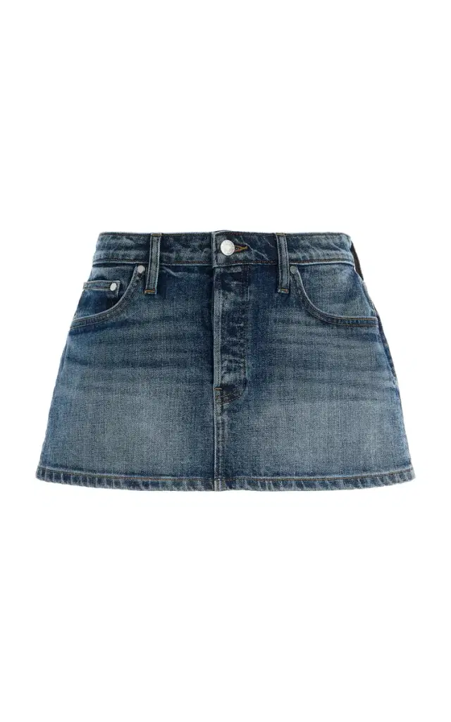 EB Denim Cherry Denim Mini Skirt