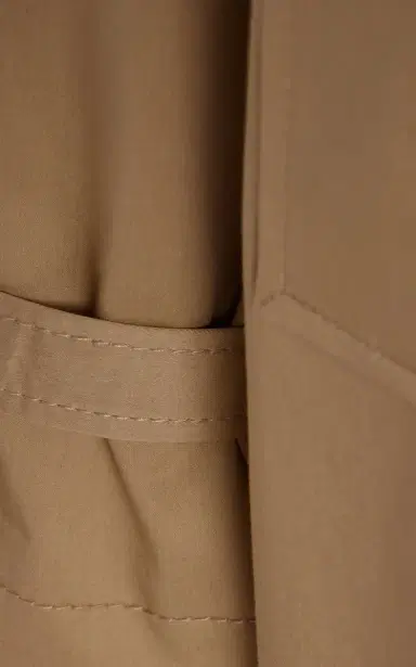 House of Dagmar Double-Breasted Cotton Long Trench Coat | Thumbnail 5 House of Dagmar Double-Breasted Cotton Long Trench Coat | Thumbnail 5