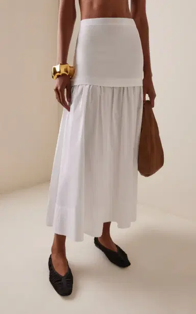 House of Dagmar Drop-Waist Cotton Maxi Skirt | Thumbnail 3 House of Dagmar Drop-Waist Cotton Maxi Skirt | Thumbnail 3