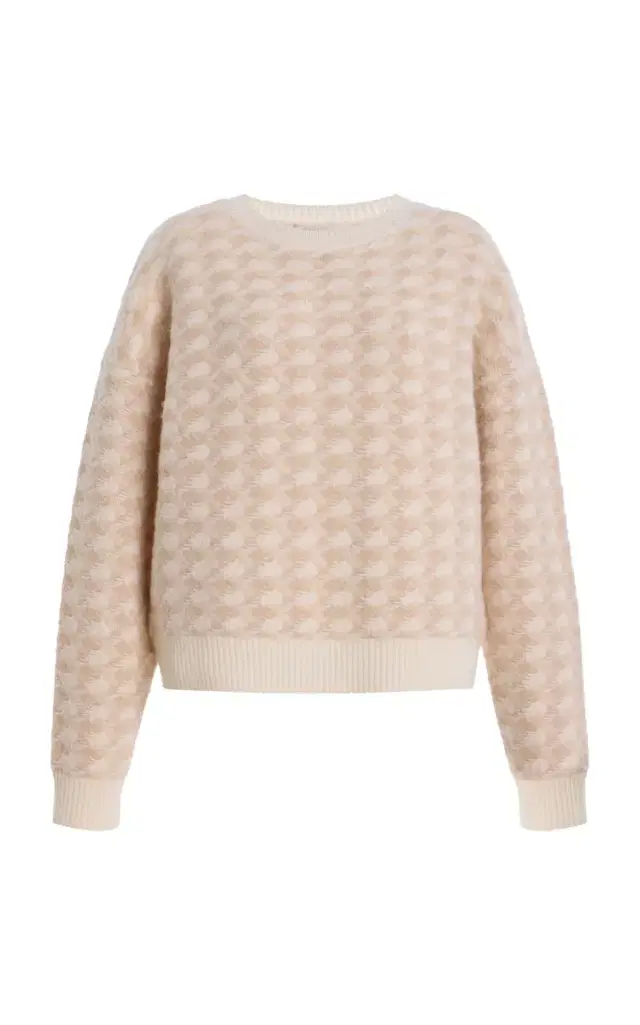 Zankov Karolina Wool-Cashmere Jacquard Sweater