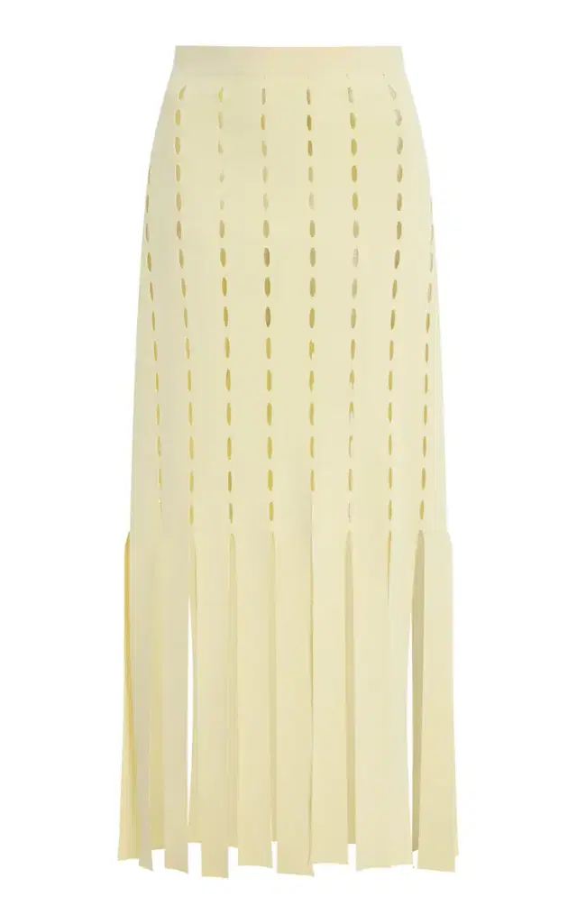 Zankov Perry Perforated Knit Maxi Skirt