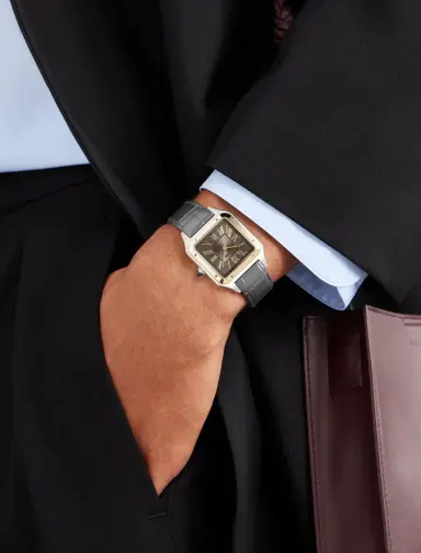Cartier Santos-Dumont Large 18-Karat Gold, Stainless Steel Watch, Ref. W2SA0028 - Men | Thumbnail 2 Cartier Santos-Dumont Large 18-Karat Gold, Stainless Steel Watch, Ref. W2SA0028 - Men | Thumbnail 2
