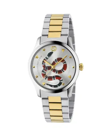 Gucci Snake Yellow Gold PVD-Trim Bracelet Watch | Thumbnail 1 Gucci Snake Yellow Gold PVD-Trim Bracelet Watch | Thumbnail 1