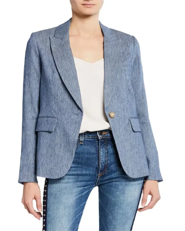 One-Button Cutaway Jacket