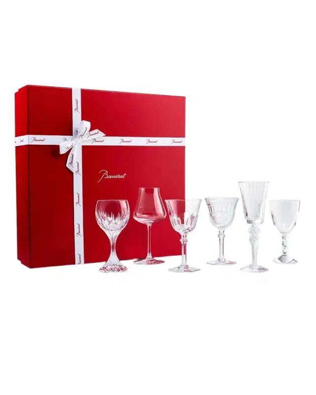 Baccarat Box of Assorted Wine Glasses, Set of 6