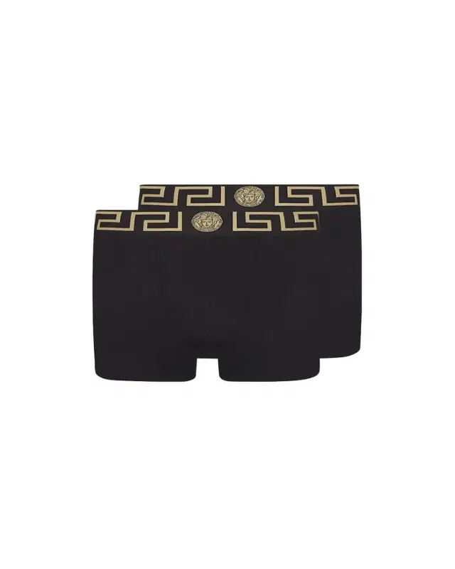 Two-Pack Greca Border Long Boxer Trunks Two-Pack Greca Border Long Boxer Trunks