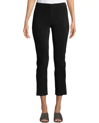 Vince Stretch-Suede Split Hem Crop Pants | Thumbnail 1