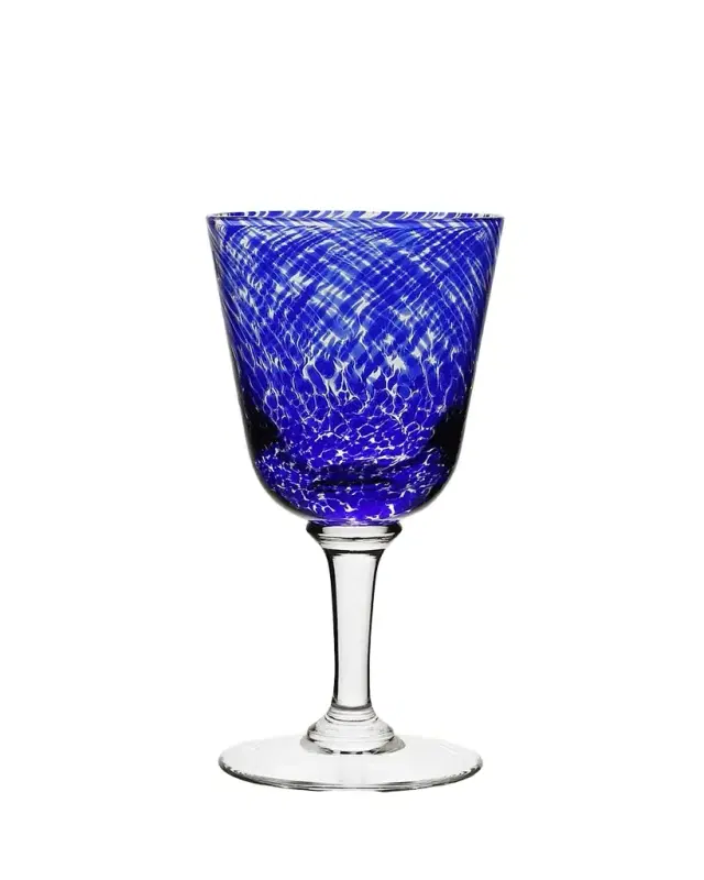 William Yeoward Crystal Vanessa Glass Water Goblet, Blue