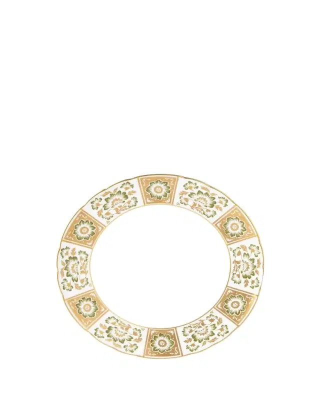 Royal Crown Derby Derby Panel Green Dinner Plate