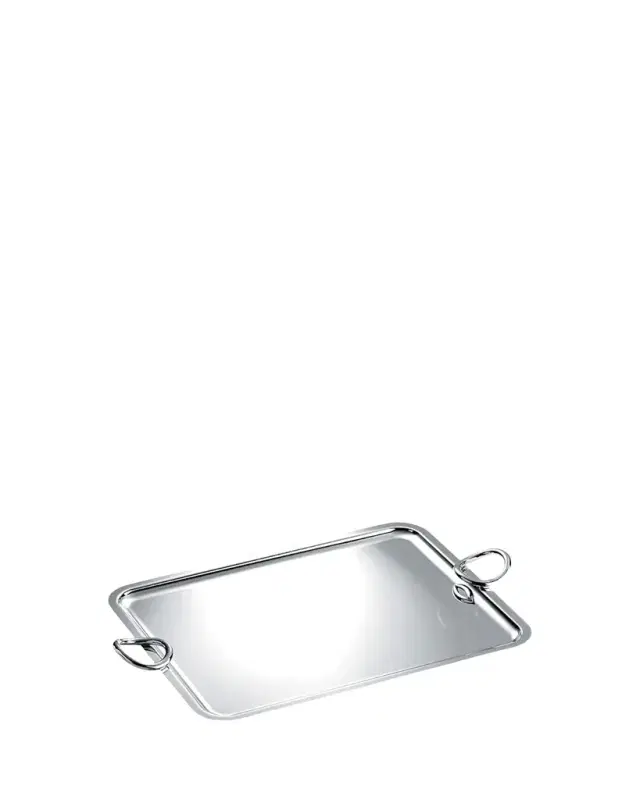 Christofle Extra-Large Vertigo Tray with Handles