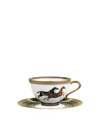 Hermes Cheval D'Orient Tea Cup & Saucer | Thumbnail 1