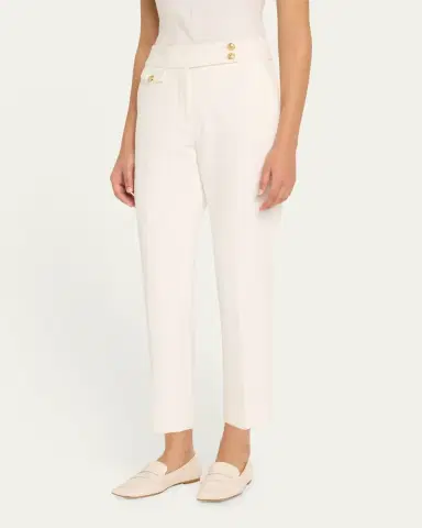 Veronica Beard Renzo Straight Crop Pants | Thumbnail 8 Veronica Beard Renzo Straight Crop Pants | Thumbnail 8