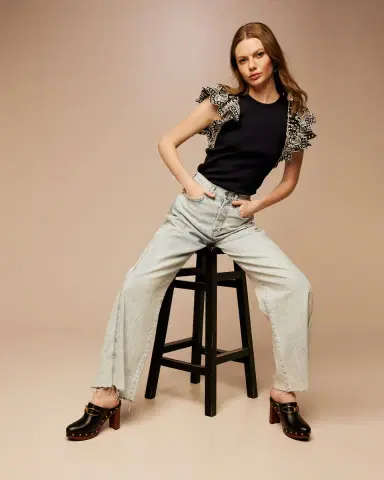 Veronica Beard Taylor Wide-Leg Jeans | Thumbnail 5