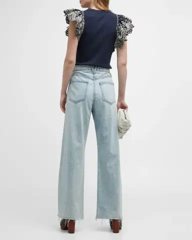 Veronica Beard Taylor Wide-Leg Jeans | Thumbnail 7