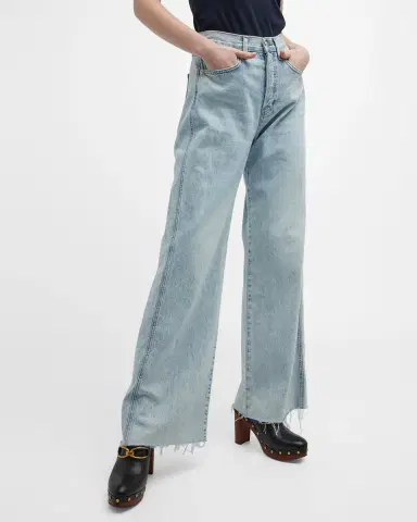 Veronica Beard Taylor Wide-Leg Jeans | Thumbnail 8