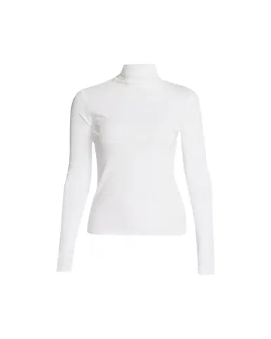 Vince Essential Long-Sleeve Cotton Turtleneck Top | Thumbnail 1 Vince Essential Long-Sleeve Cotton Turtleneck Top | Thumbnail 1