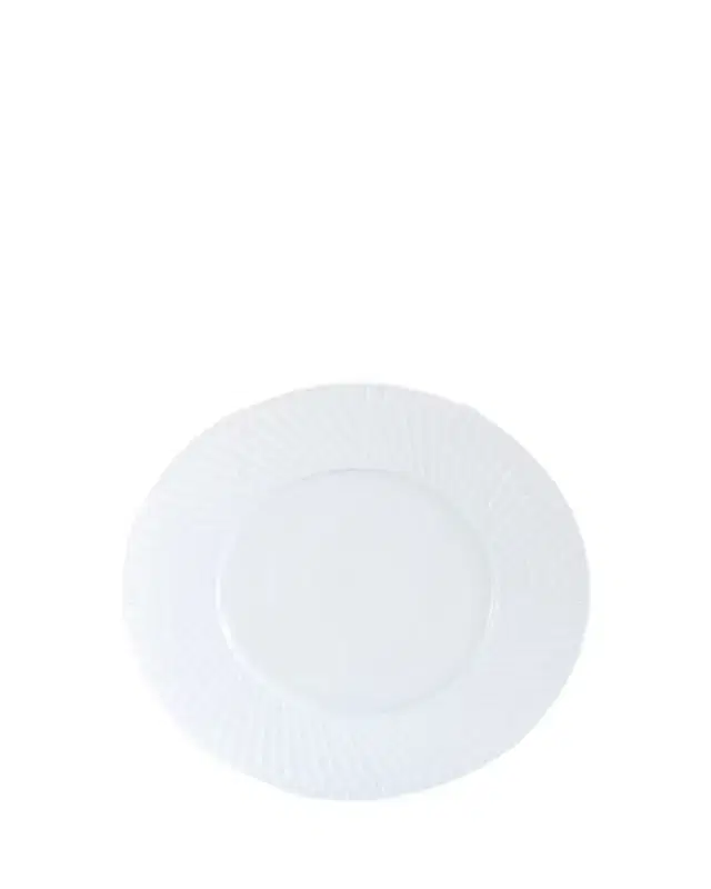 Bernardaud Twist White Salad Plate, 8.3"