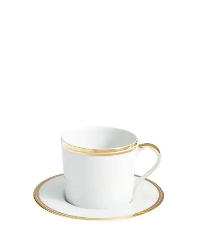 Ralph Lauren Home Wilshire Tea Cup and Saucer, Gold