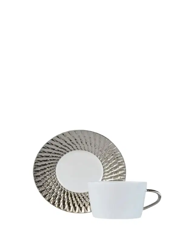 Bernardaud Twist Platinum Tea Saucer Only
