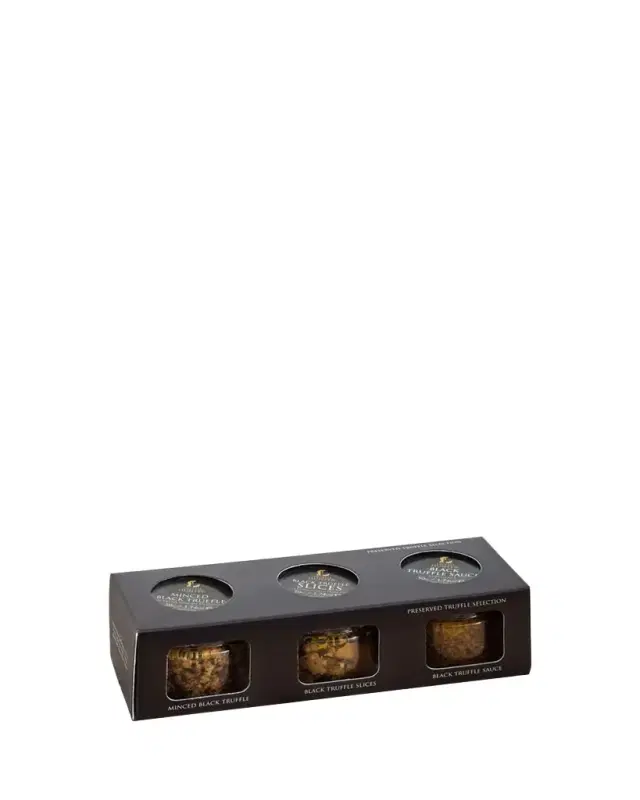 TruffleHunter Truffle Preserve Selection: Minced, Slices, Sauce