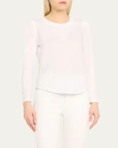 Veronica Beard Mason Long-Sleeve Baseball Tee | Thumbnail 4