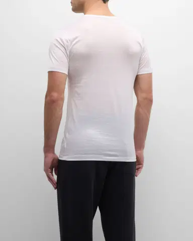 Zimmerli Men's Royal Classic Crew-Neck Cotton T-Shirt | Thumbnail 4
