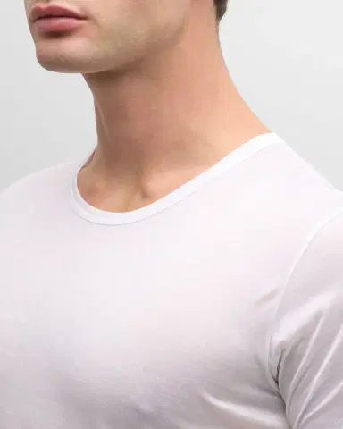 Zimmerli Men's Royal Classic Crew-Neck Cotton T-Shirt | Thumbnail 5