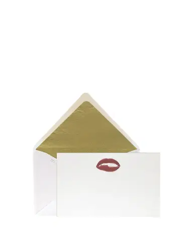 Bell'INVITO Pucker Lips Stationery Set, Box of 12 | Thumbnail 1 Bell'INVITO Pucker Lips Stationery Set, Box of 12 | Thumbnail 1