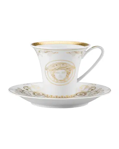 Versace Medusa Gala Gold Coffee Cup & Saucer | Thumbnail 2
