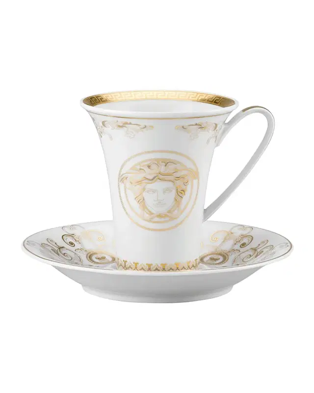 Versace Medusa Gala Gold Coffee Cup & Saucer