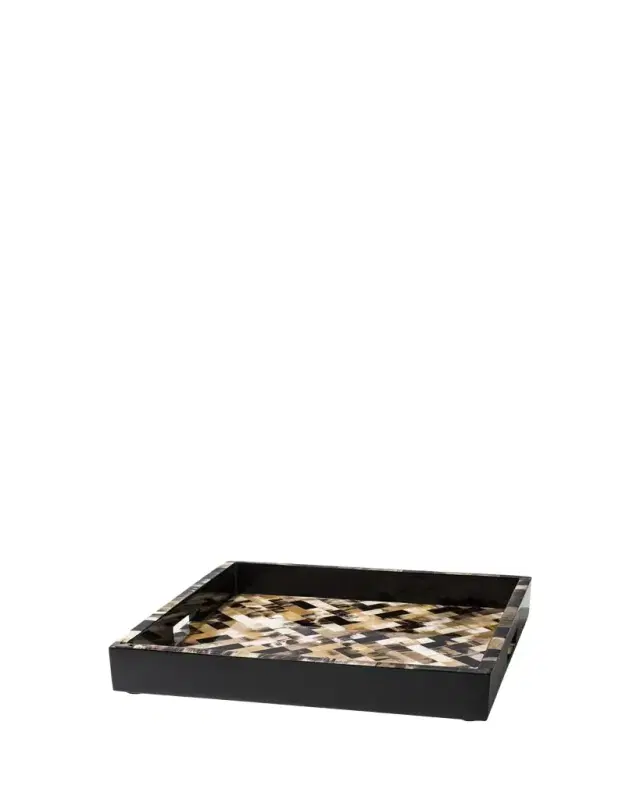 LADORADA 16" Horn Domino Square Tray