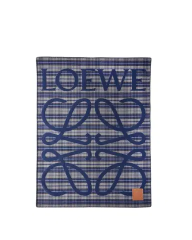 Loewe Logo Check Cashmere Blanket | Thumbnail 1