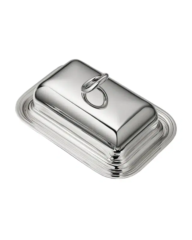 Christofle Vertigo Butter Dish with Lid