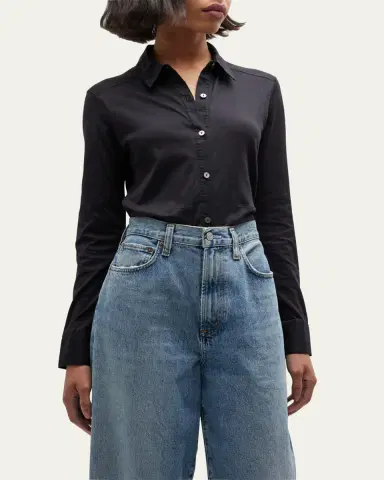 Theory Riduro Organic Cotton Button-Up Shirt | Thumbnail 4 Theory Riduro Organic Cotton Button-Up Shirt | Thumbnail 4