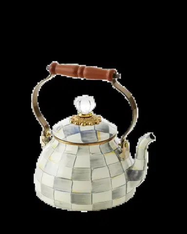 MacKenzie-Childs Sterling Check Tea Kettle, 2qt. | Thumbnail 2