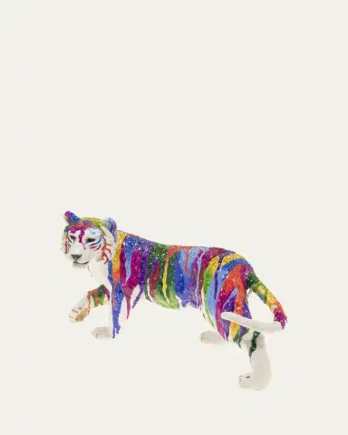 Jay Strongwater Grand Jewel Tiger Figurine | Thumbnail 3
