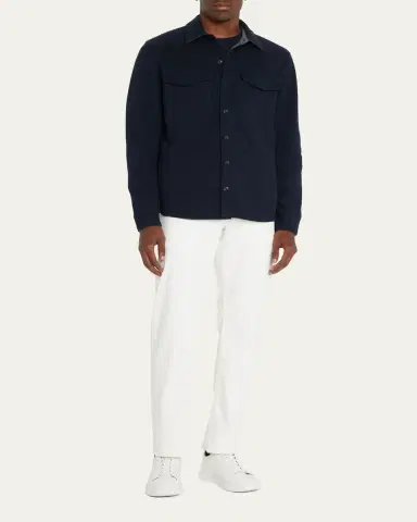 Vince Men's Solid 4-Pocket Shirt Jacket | Thumbnail 2